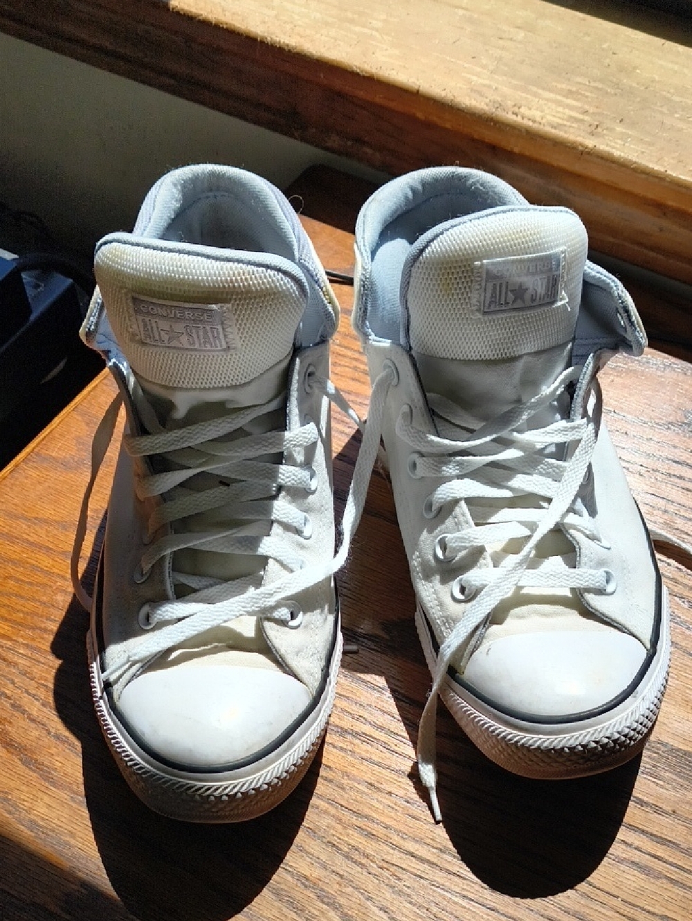 Converse Chuck Taylor "All Star" White High Top Sneakers-Size 12